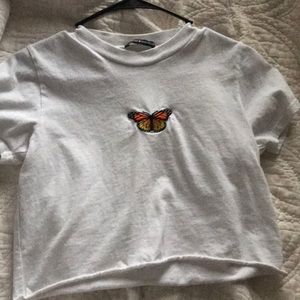brandy melville butterfly helen top!